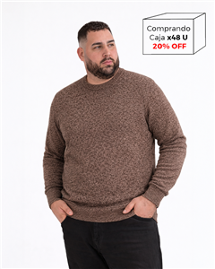 I8106 - Sweater Escote Redondo Mouline TALLE ESPECIAL